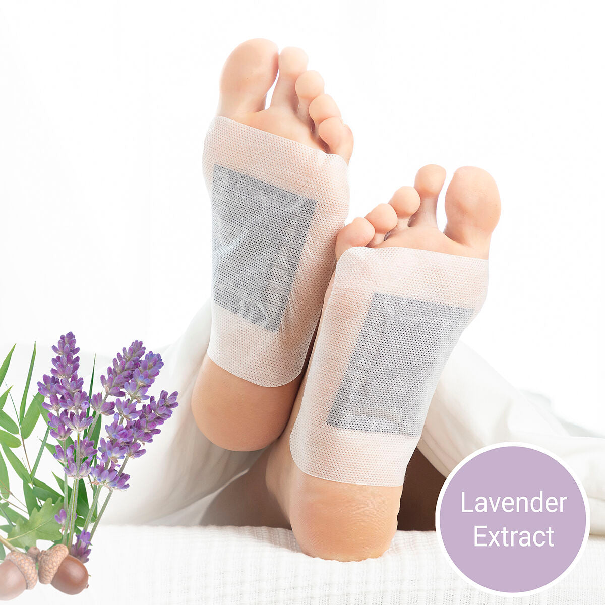 Detox Foot Patches Lavender InnovaGoods 10Units-1