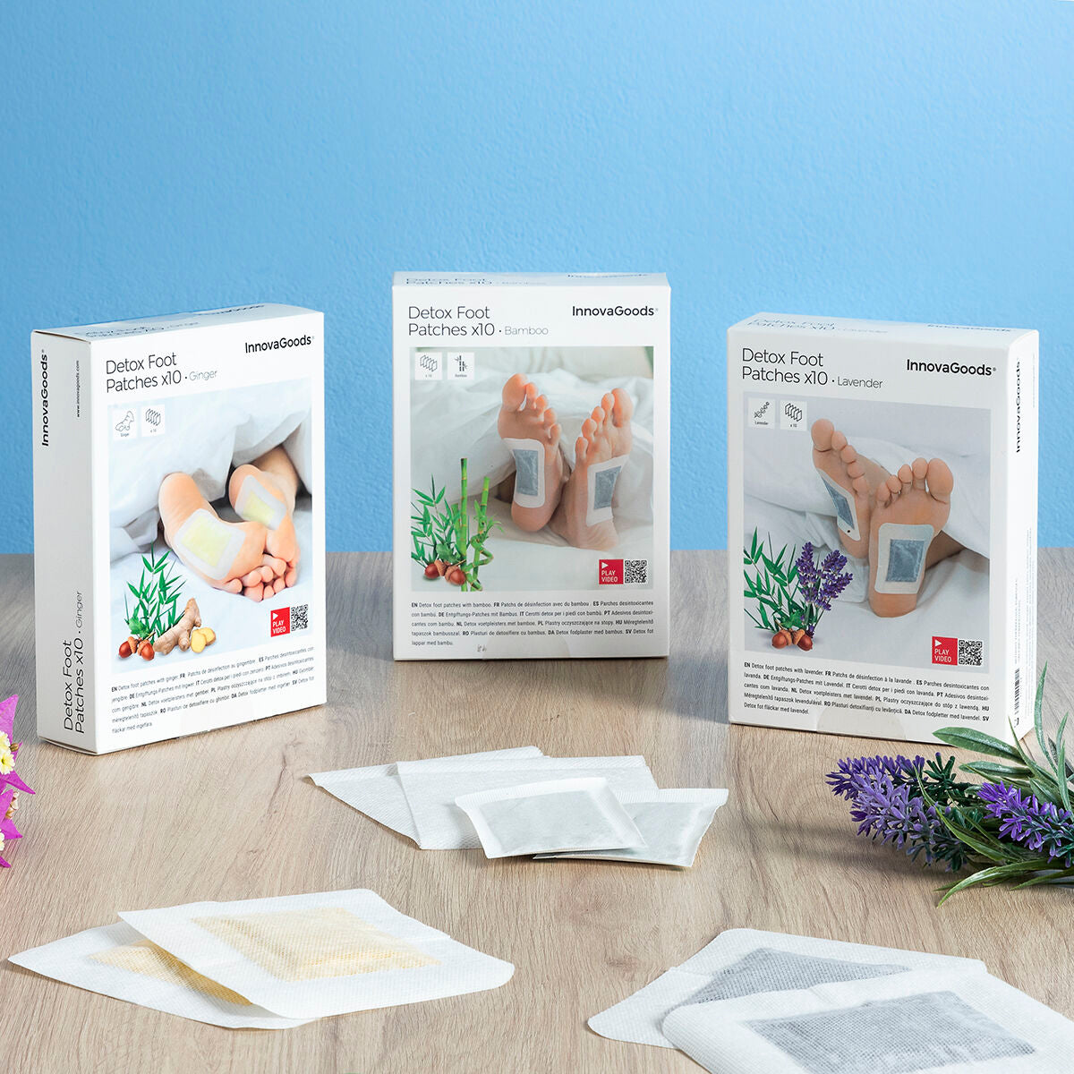 Detox Foot Patches Lavender InnovaGoods 10Units-5