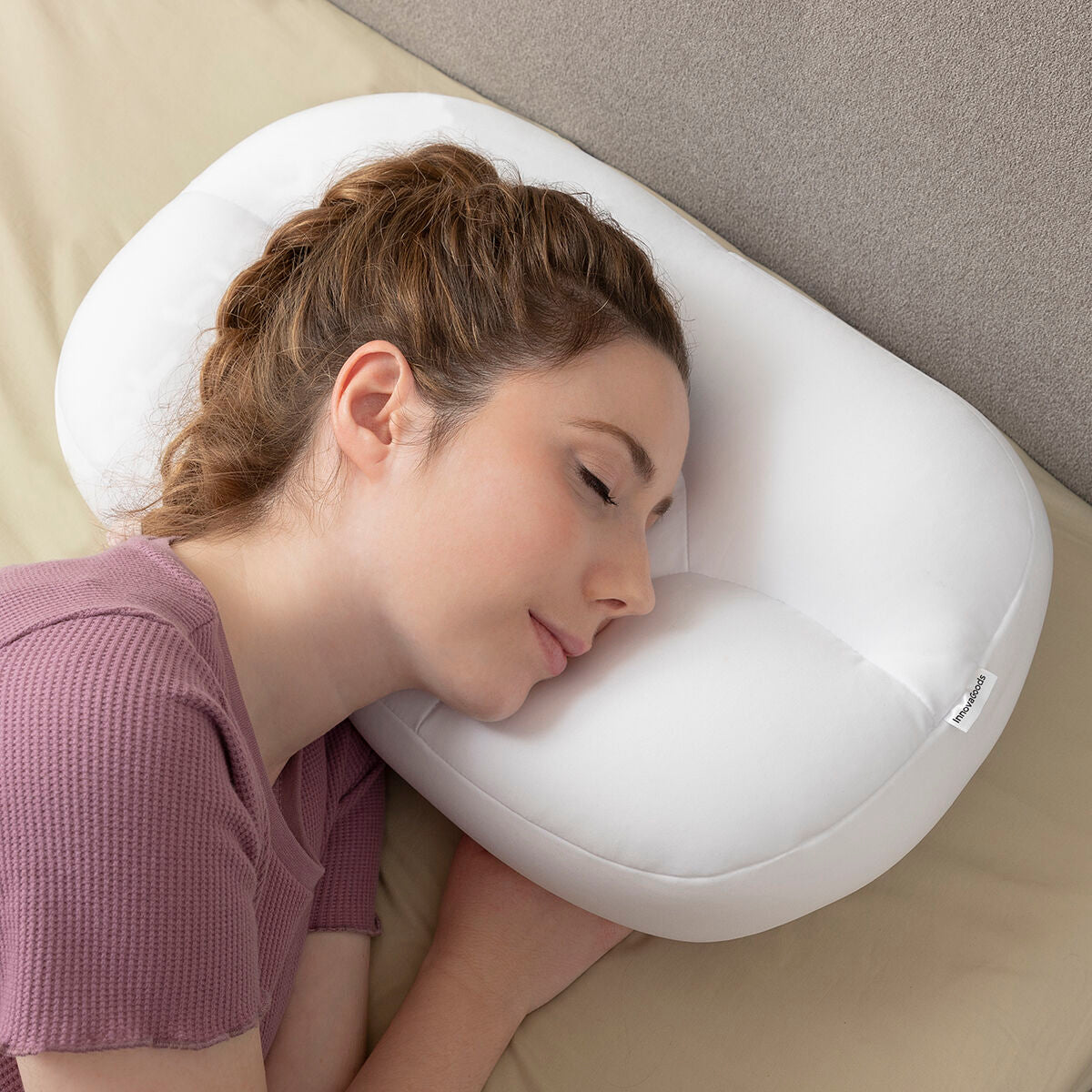 3D Anti-wrinkle Cloud Pillow Wrileep InnovaGoods-10